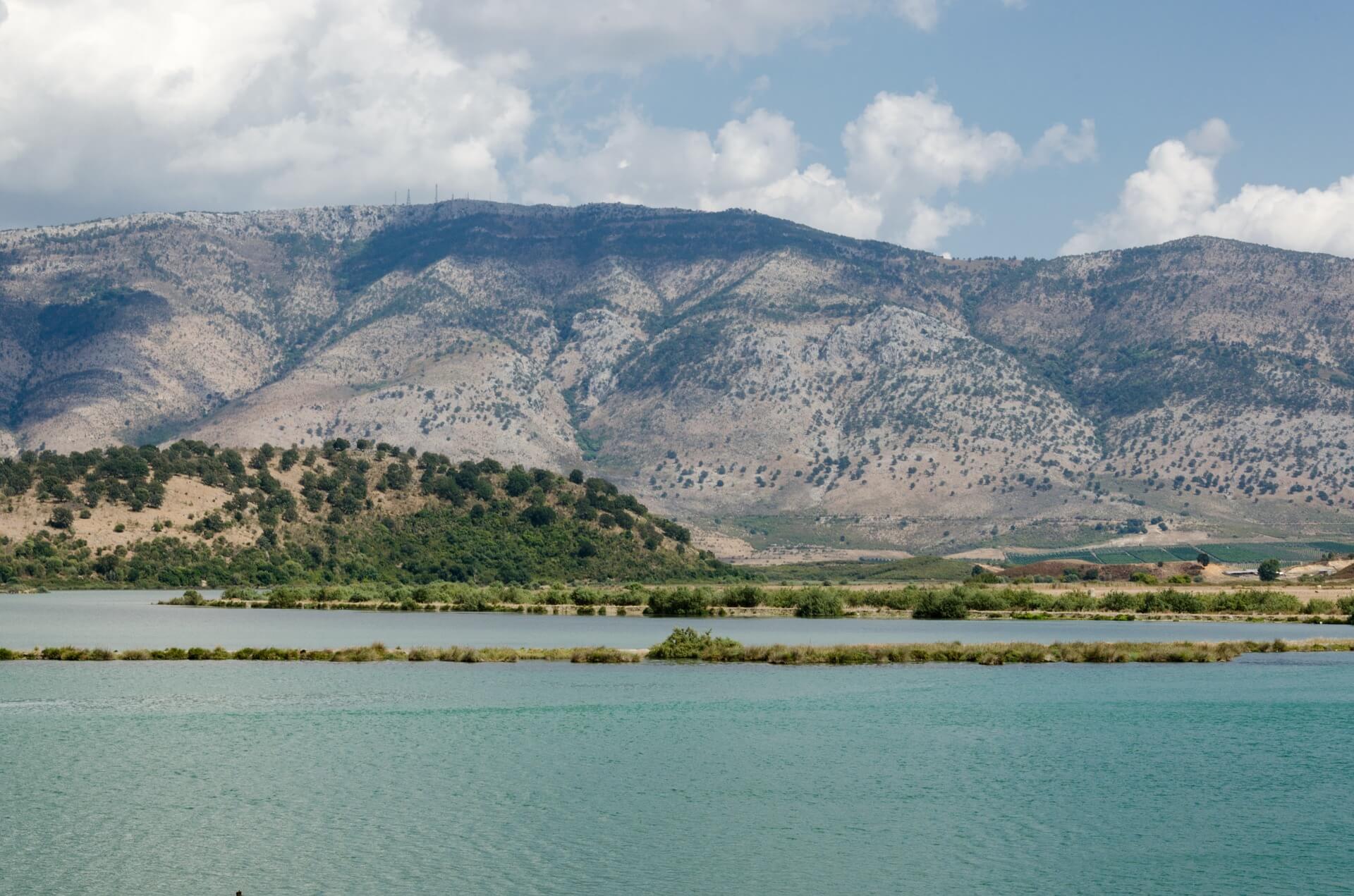 Butrint, kustlijn, Albanie