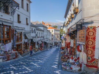 gjirokaster markt, Albanie