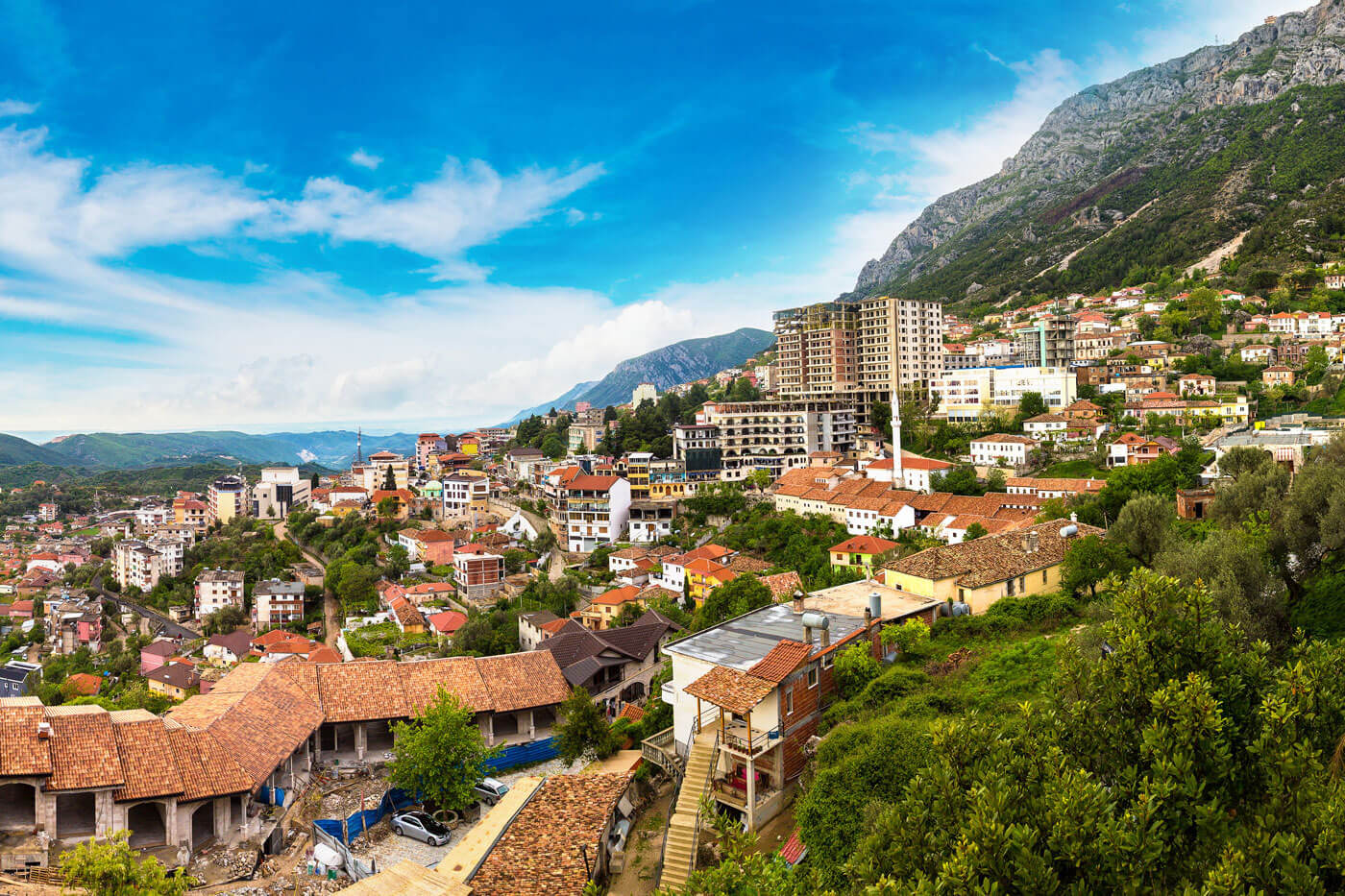 Kruja overzicht-van-de-stad