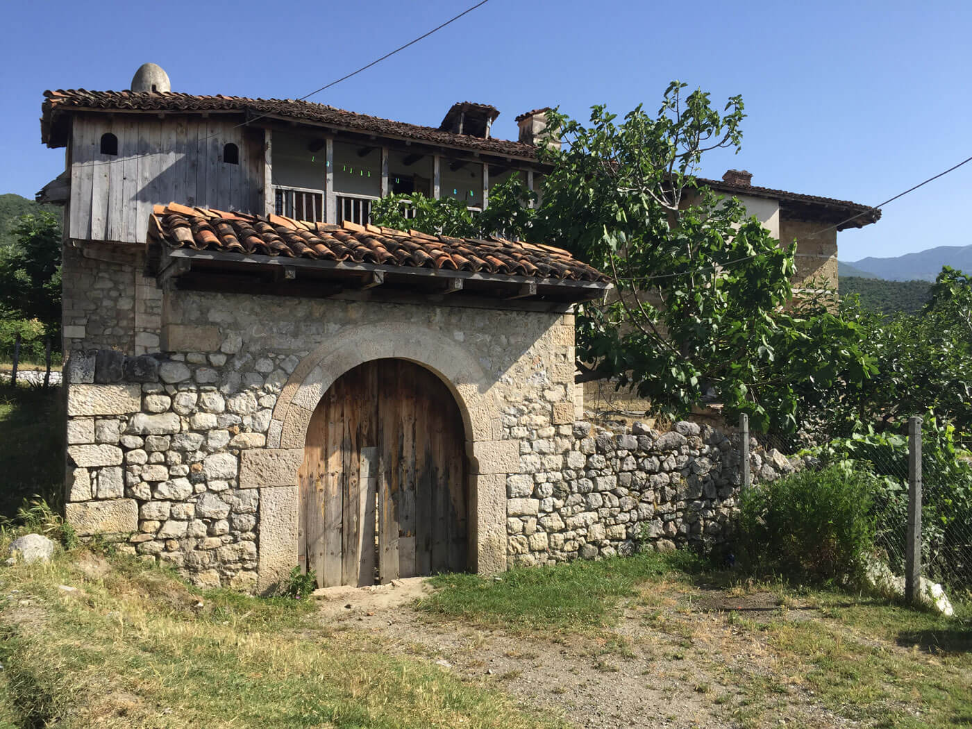 Een boerenhuis in Mat, Albanië