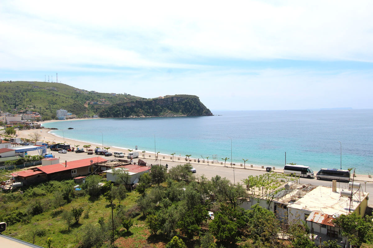 Himare uitzicht vanaf SeaView hotel