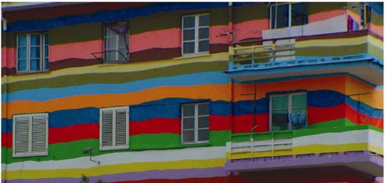 Flatgebouw nr. 2 aan de Vasil Shanto straat.