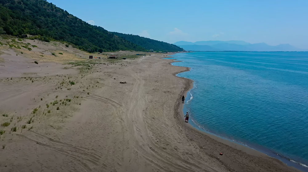 Leeg Strand rana-e-hedhun, albanie