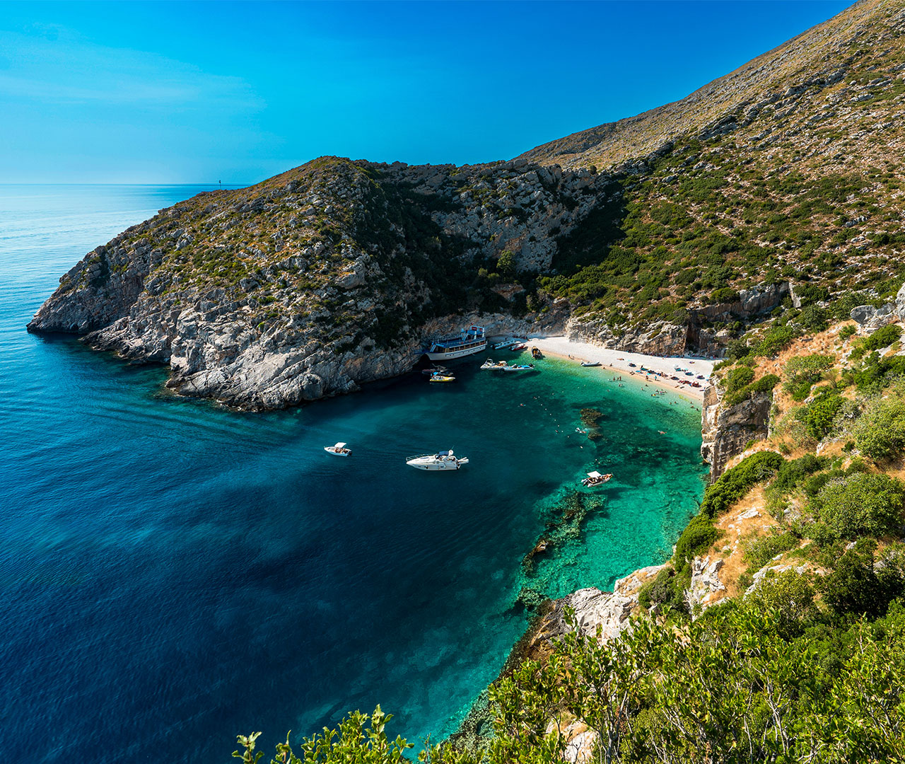 Boottocht Grama Baai Himare - Albania