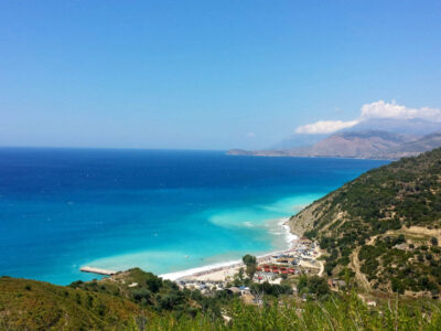 Borsh-strand-zuid-Albanie Borsh-strand-zuid-Albanie