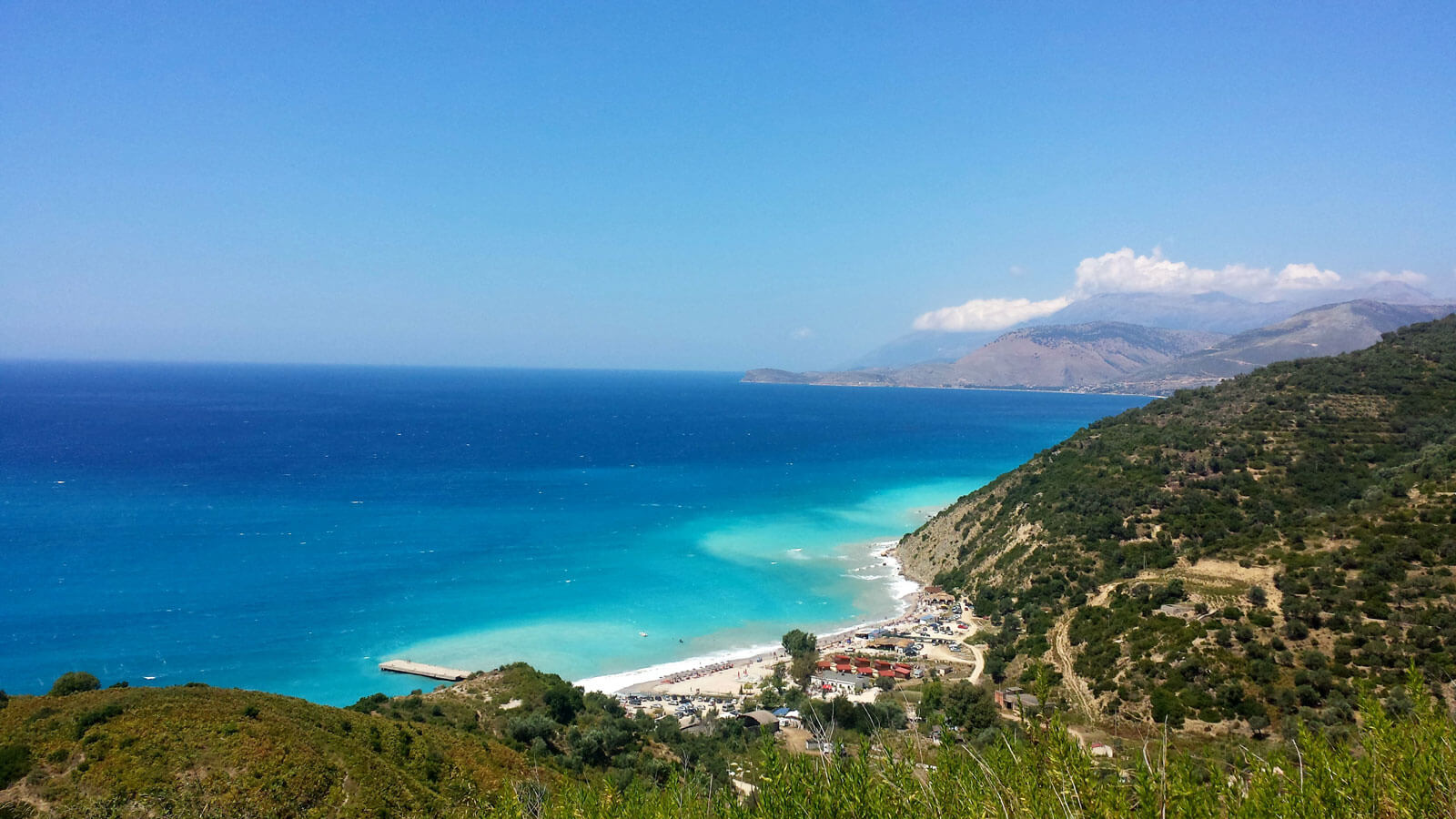 Borsh beach south albania