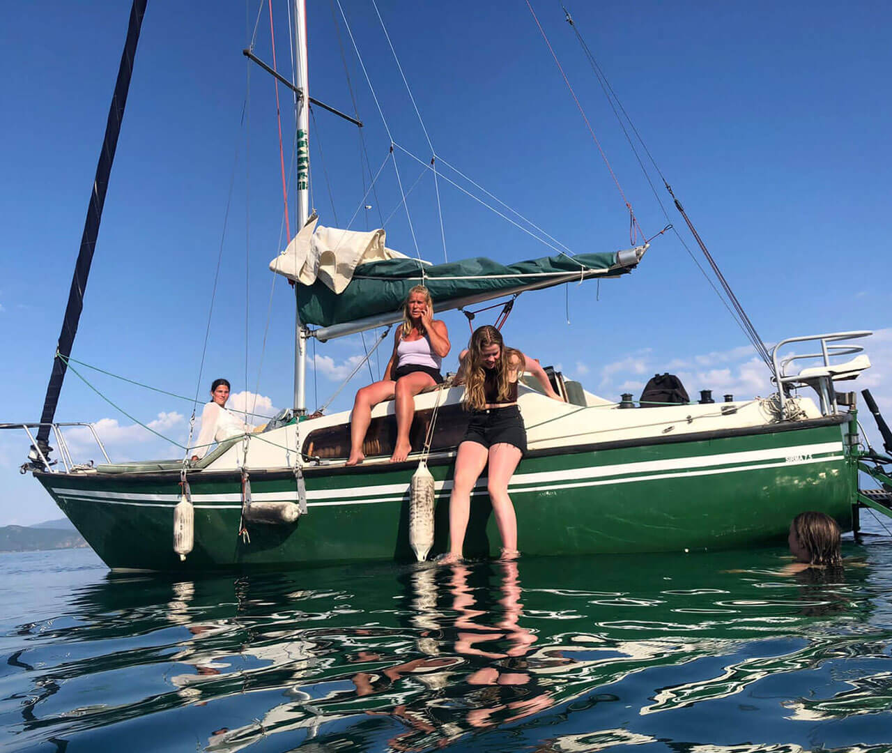 Zeilen op het meer van Ohrid