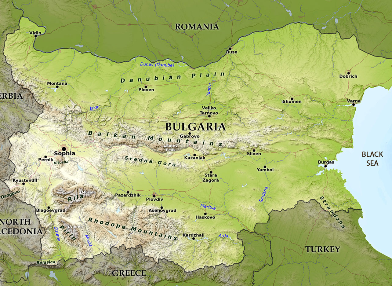 Bulgaria map